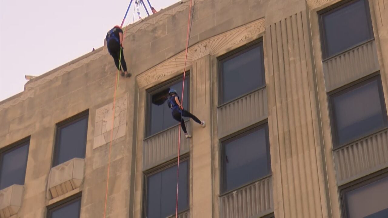 13 WREX Meteorologist Claudia Olech Goes 'Over The Edge' For The Girl ...