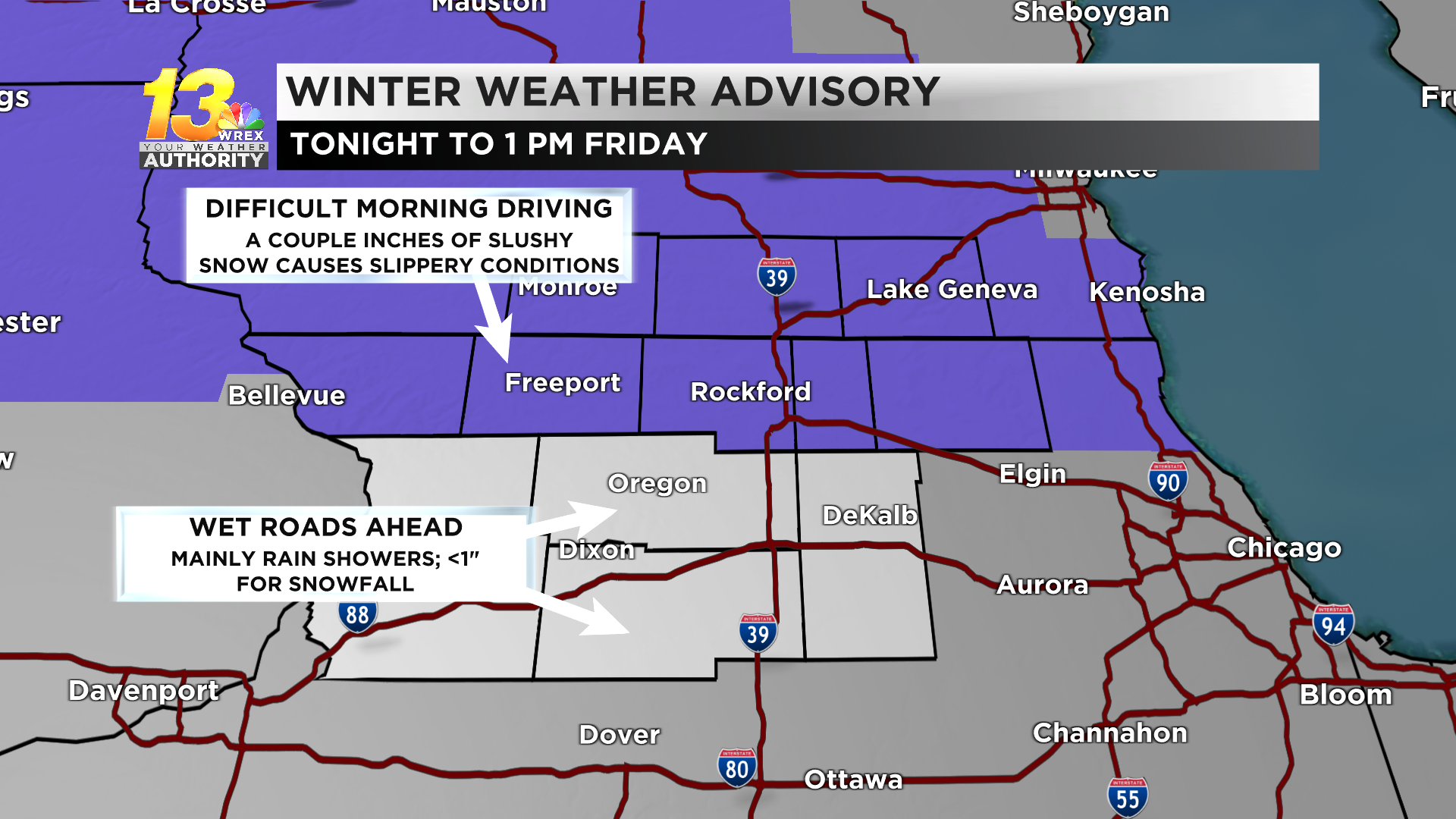 Winter Weather Advisory Issued For Slushy Snow During Friday Morning ...