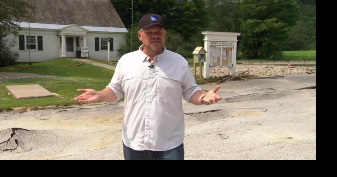 The Weather Channel Flooding aftermath in Weston, VT Video