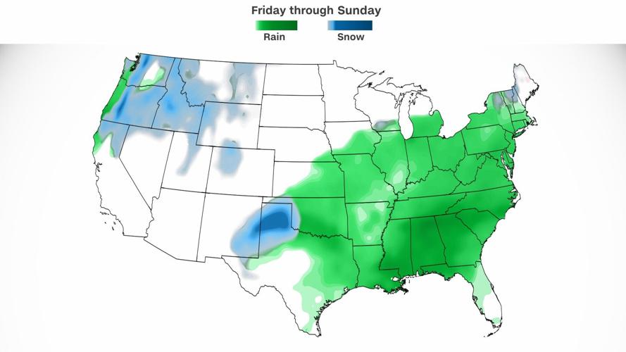 Thanksgiving travel trouble could be ahead as an intensifying storm brings rain to the South and East