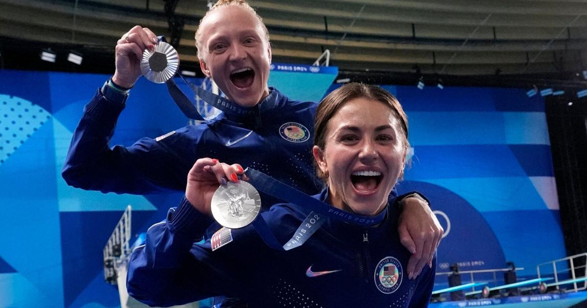 Long road leads to Olympic silver for U.S. divers Sarah Bacon, Kassidy Cook: 'Surreal'