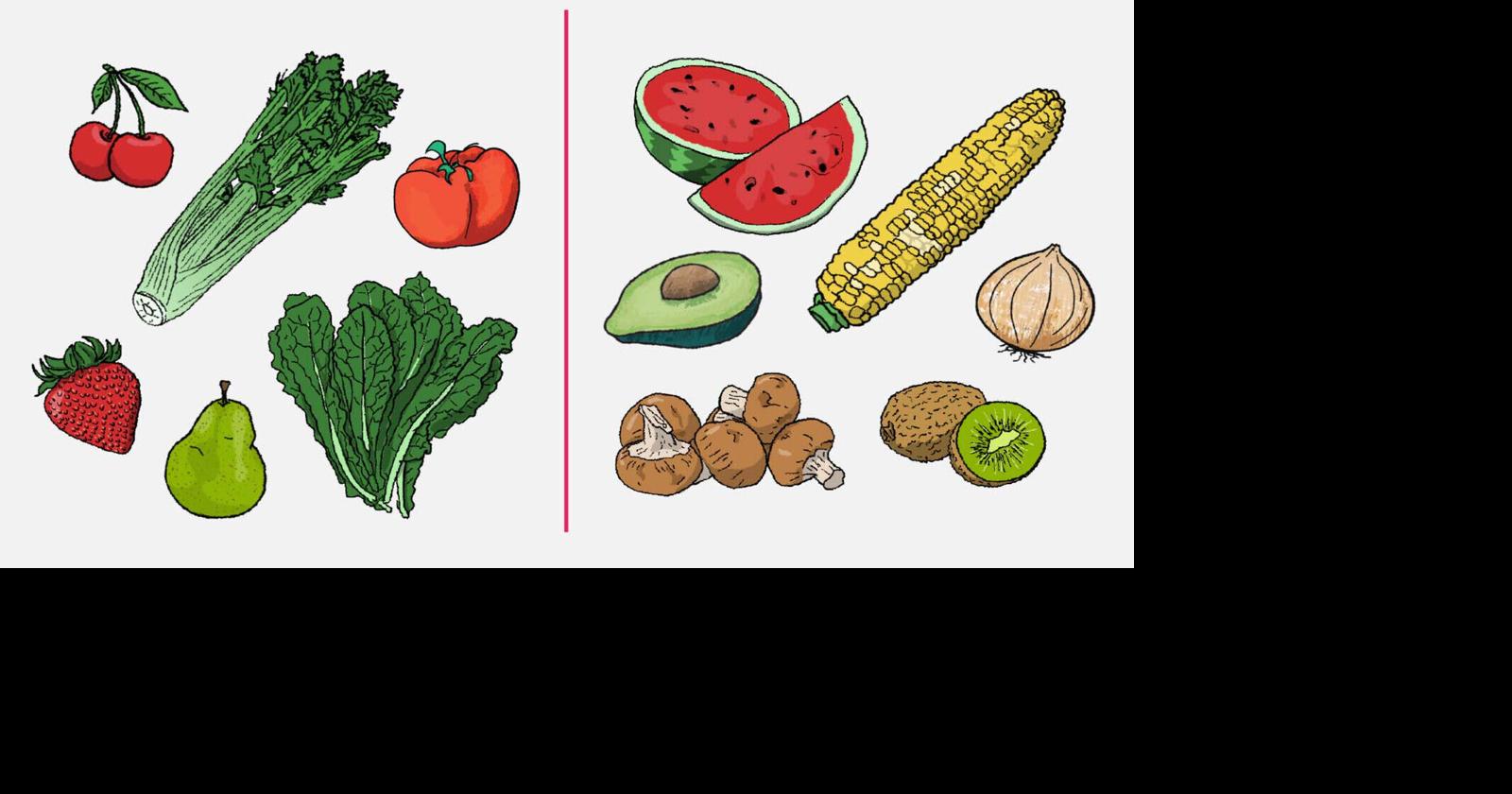 Dirty Dozen 2022 Produce with the most and least pesticides Food