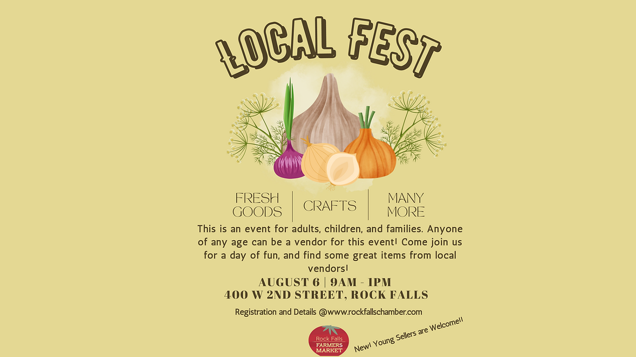 Rock Falls Local Fest held August 6 vendor opportunities | News | wrex.com