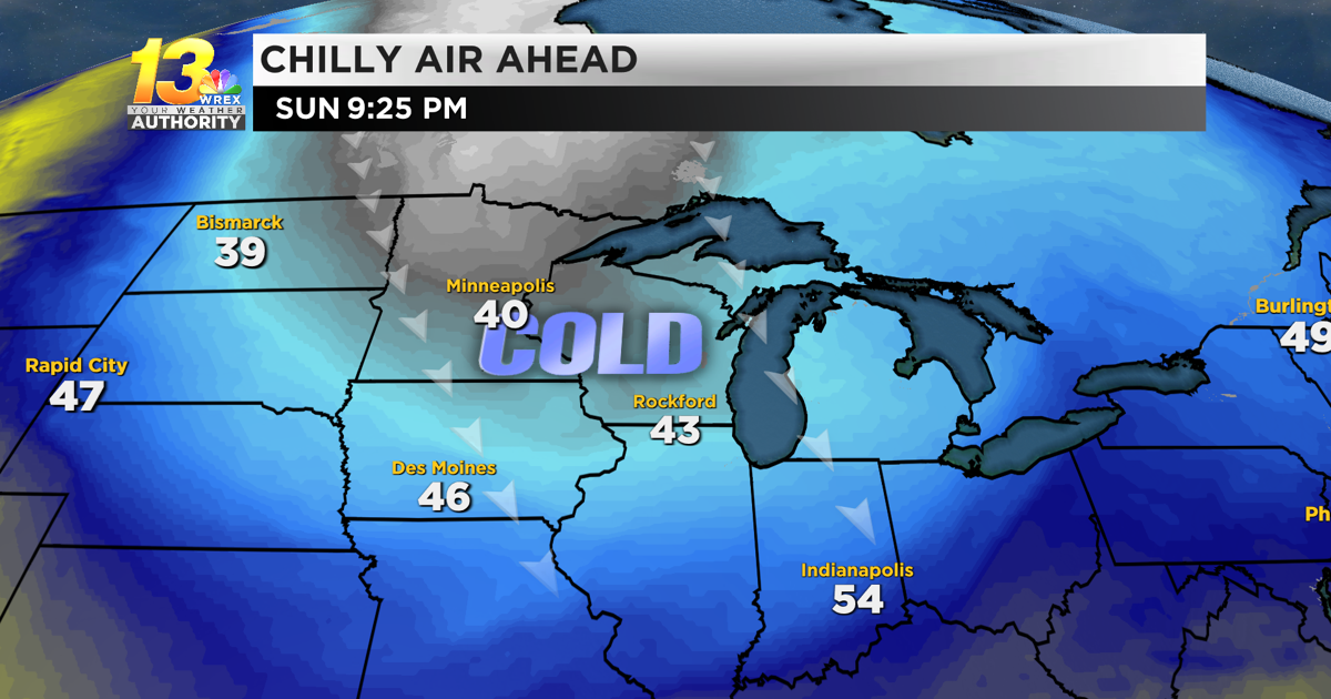 Chilly start to the end of the week leads to a cold week next week ...
