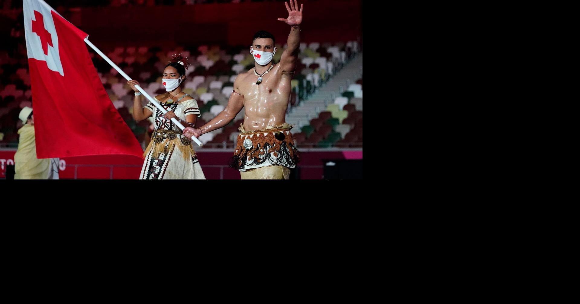 Viral sensation 'The Shirtless Tongan' is back at the 2026 Winter Olympics