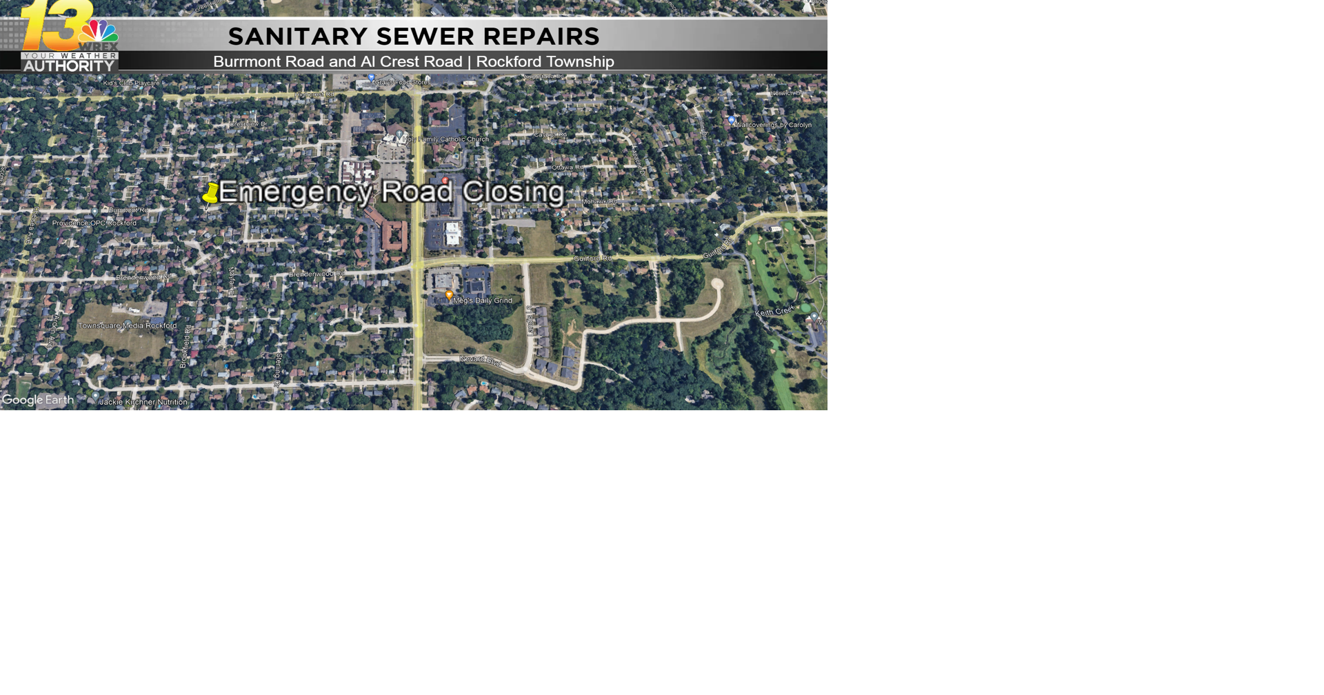 Rockford Township intersection closed for sanitary sewer repairs News