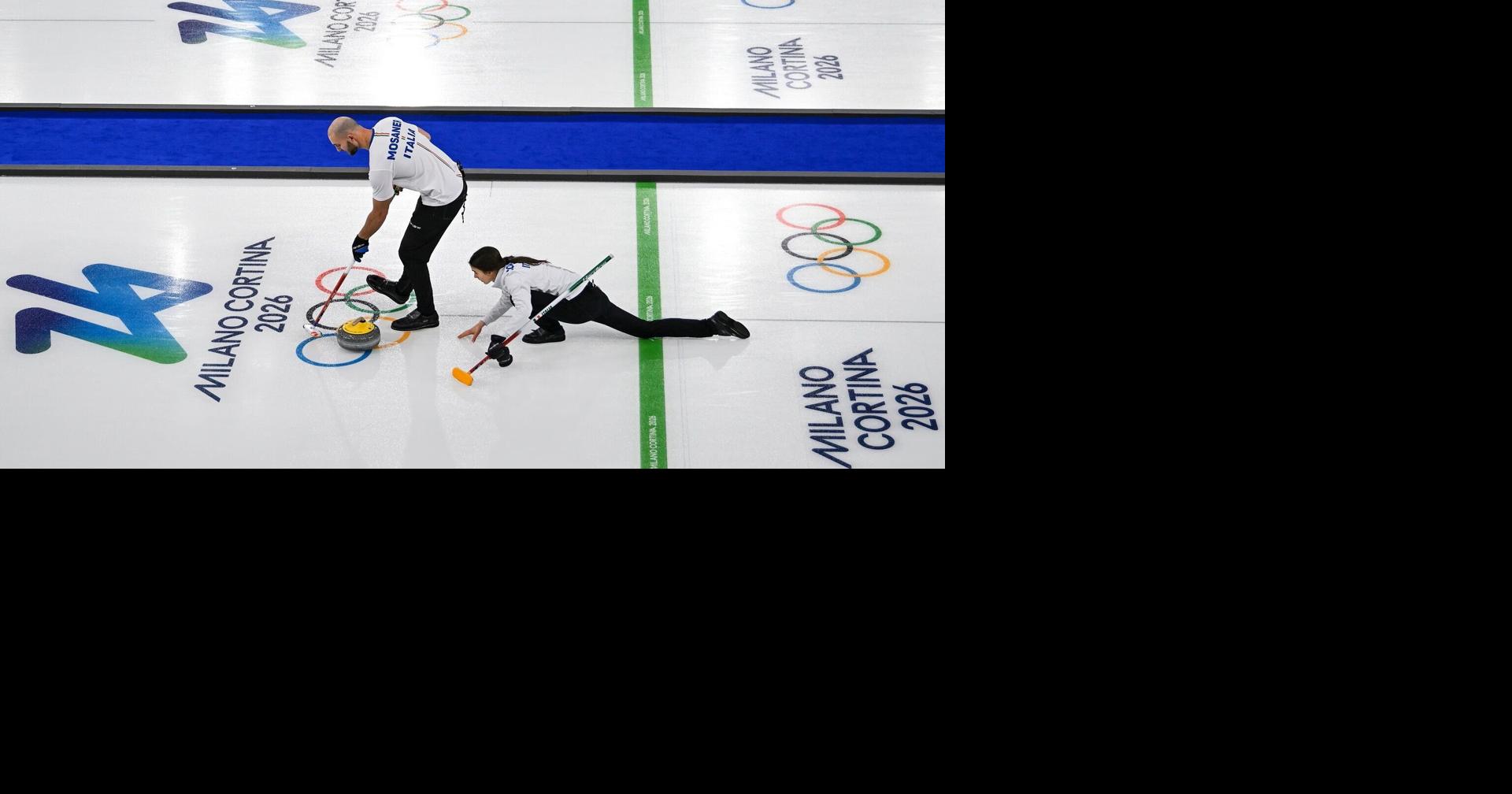 Italy opens curling title defense with win over South Korea