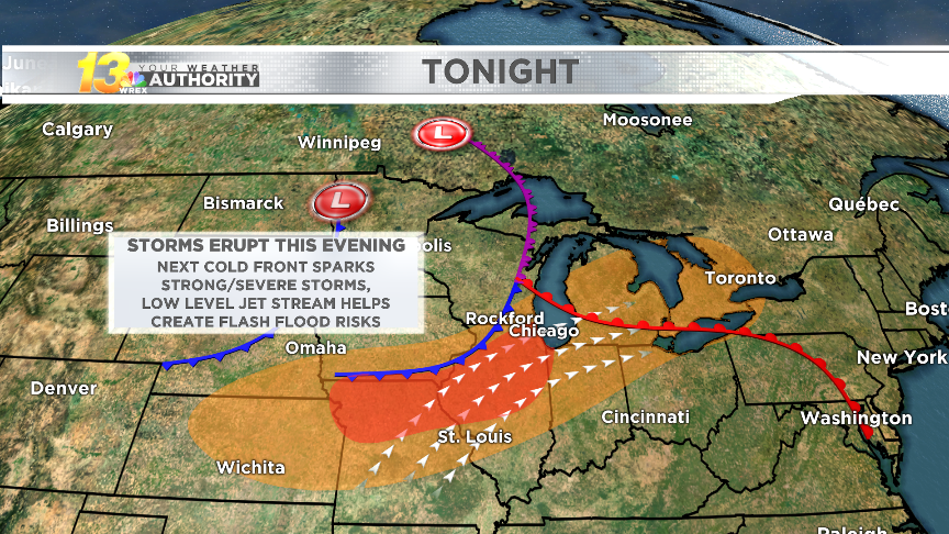 Flash flooding remains a threat overnight | Weather | wrex.com