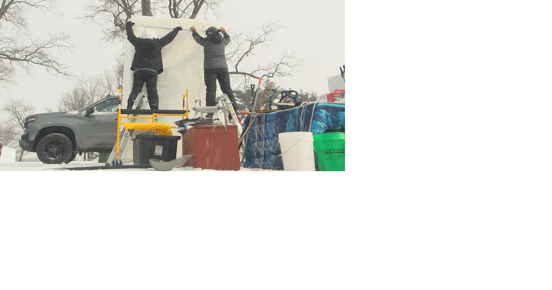 Illinois Snow Sculpting Competition rescheduled for mid-February