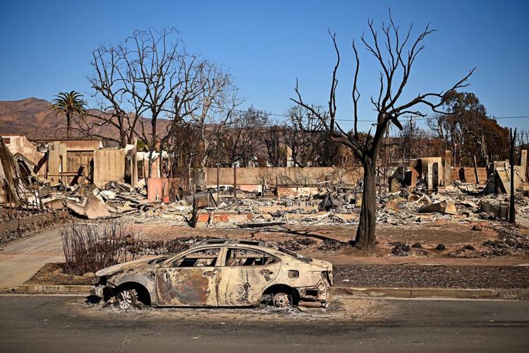 In western Altadena, where 17 wildfire deaths were reported, residents ...