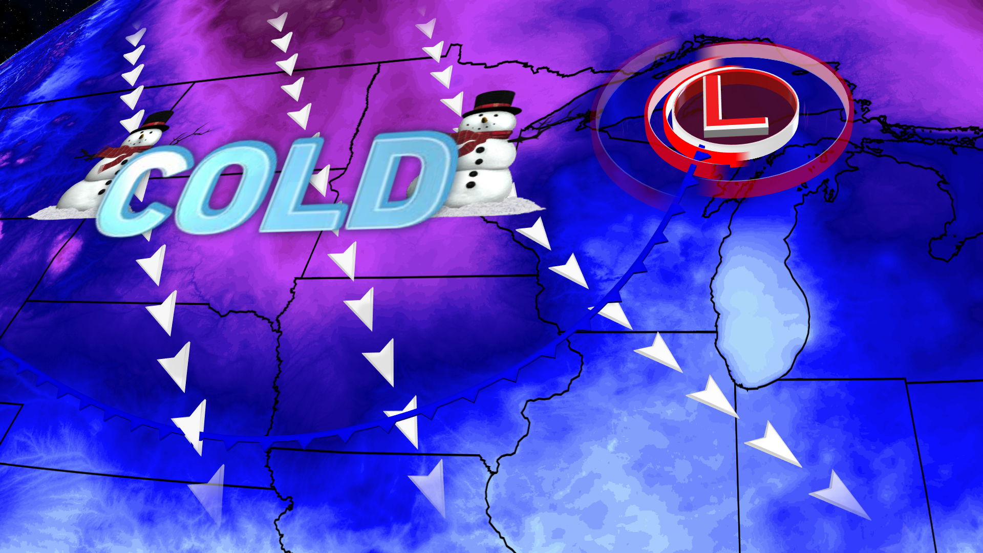 Snow showers at times over bitter cold weekend | Weather | wrex.com