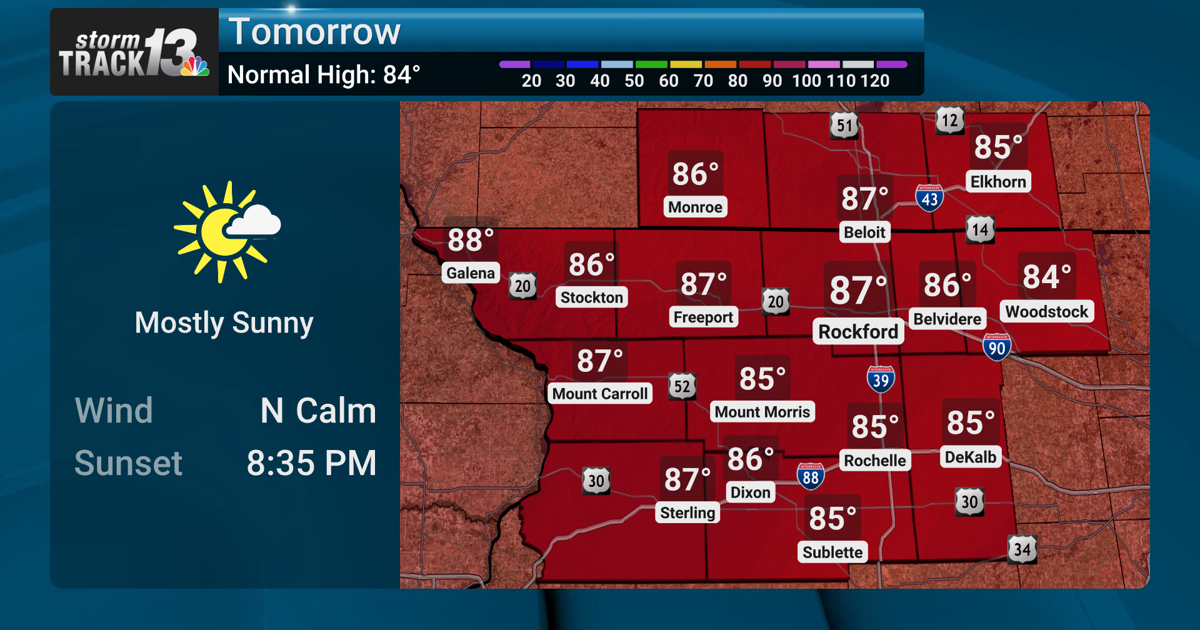 Warmer few days ahead