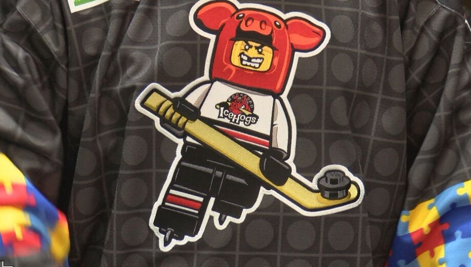 Rockford IceHogs  BID ON AUTISM AWARENESS JERSEYS