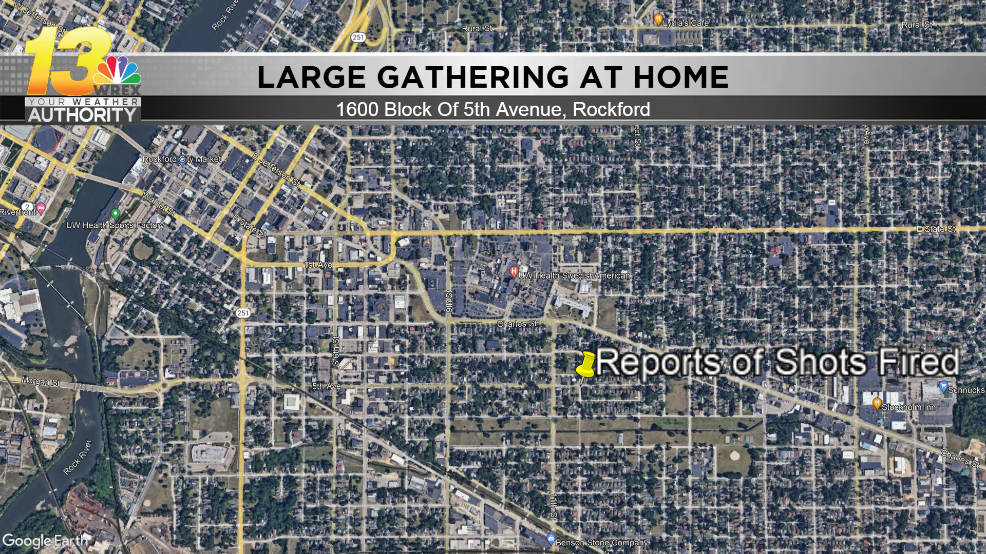 Shots Fired At Rockford Home During Large Gathering | News | Wrex.com