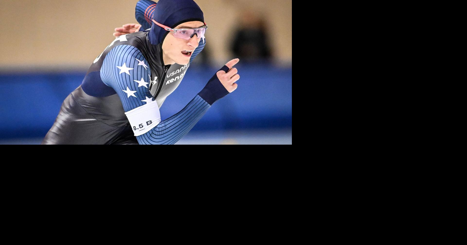 Jordan Stolz snags third gold, third track record in Norway