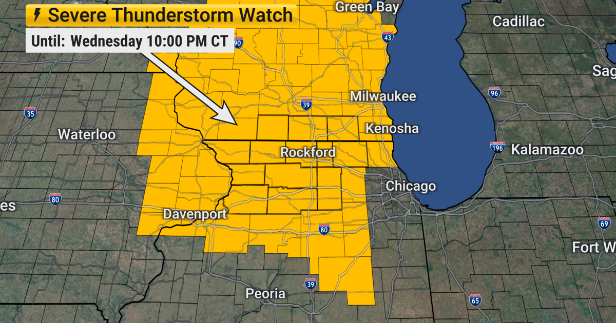 Scattered strong storms Wednesday evening, Severe Thunderstorm Watch until 10 p.m.