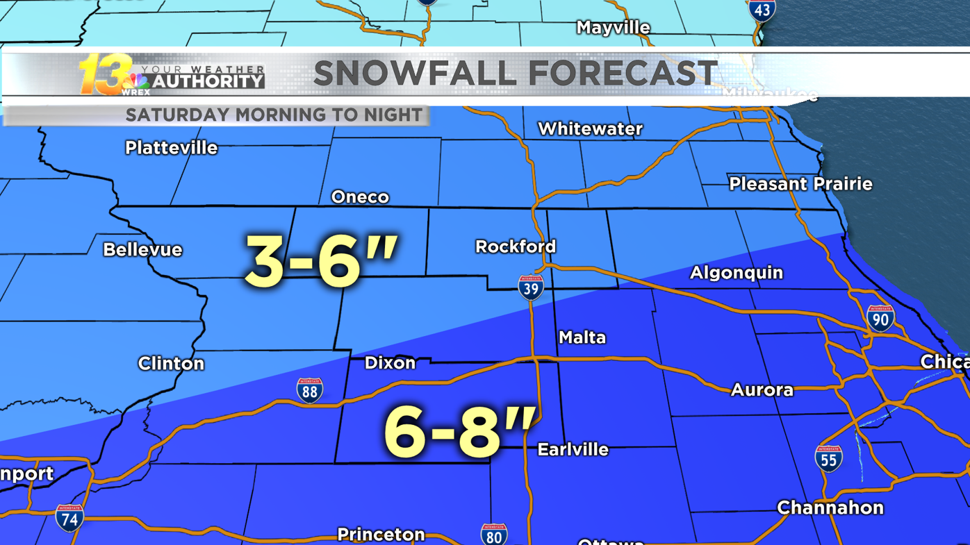 Rockford Il 2022 Christmas Snow Prediction Snow Continues, Wind And Bitter Cold On Their Way To The Stateline |  Meteorology | Wrex.com