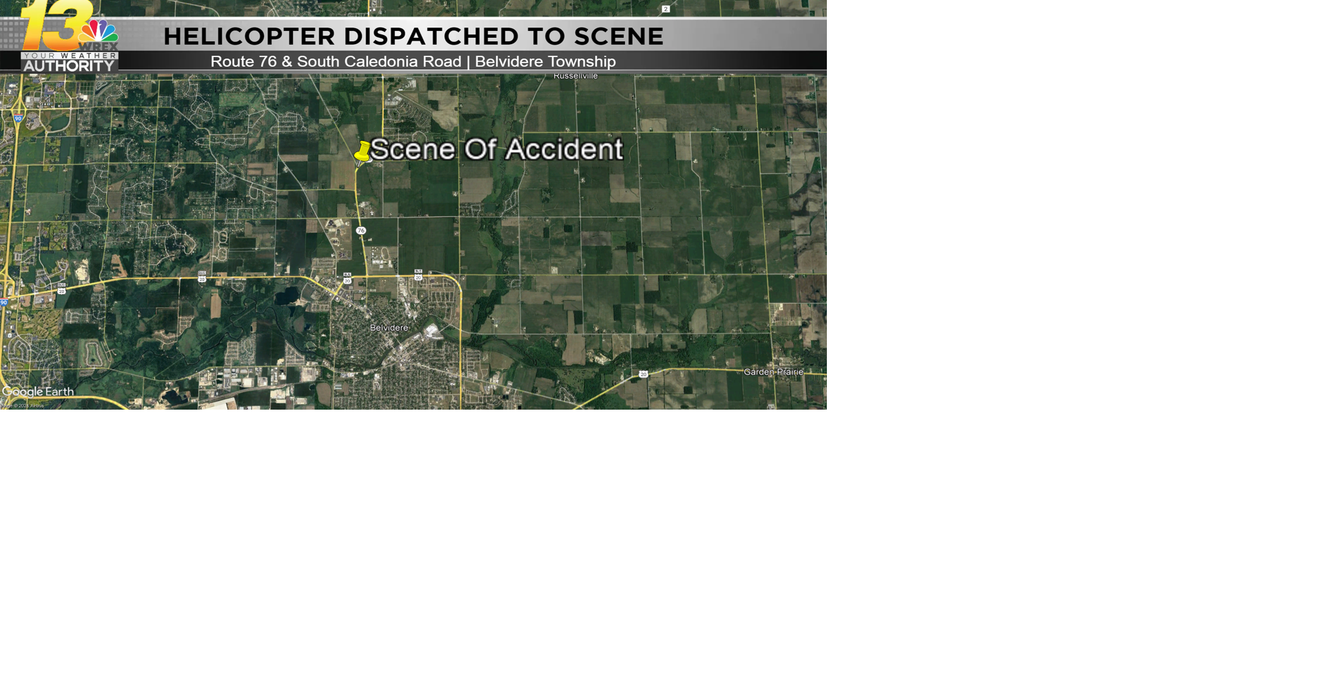 Semi-truck accident reported at Route 76 and South Caledonia Road – WREX.com