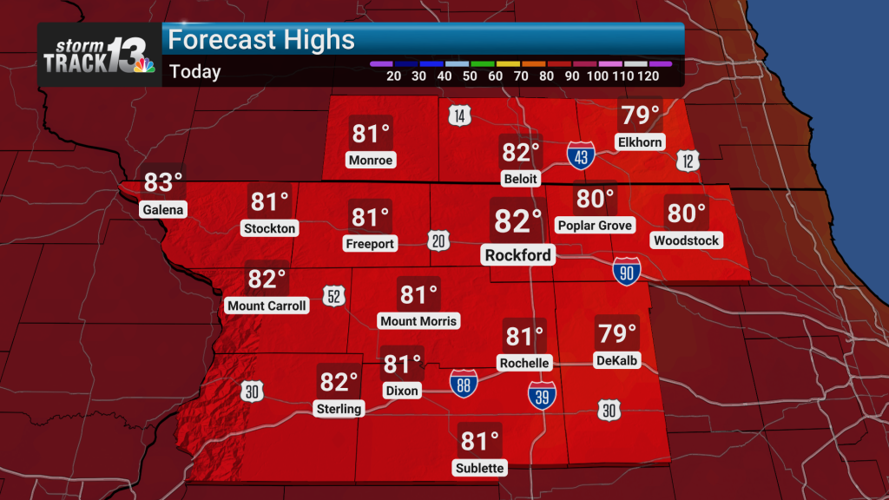 Plenty of sunshine today, before storms return mid-week
