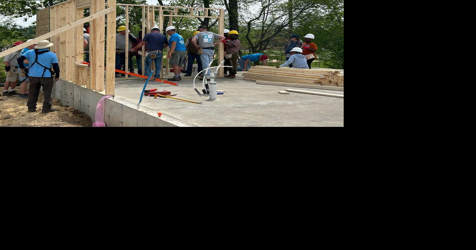 Groundbreaking and Framing Day takes place in Emerson Estates