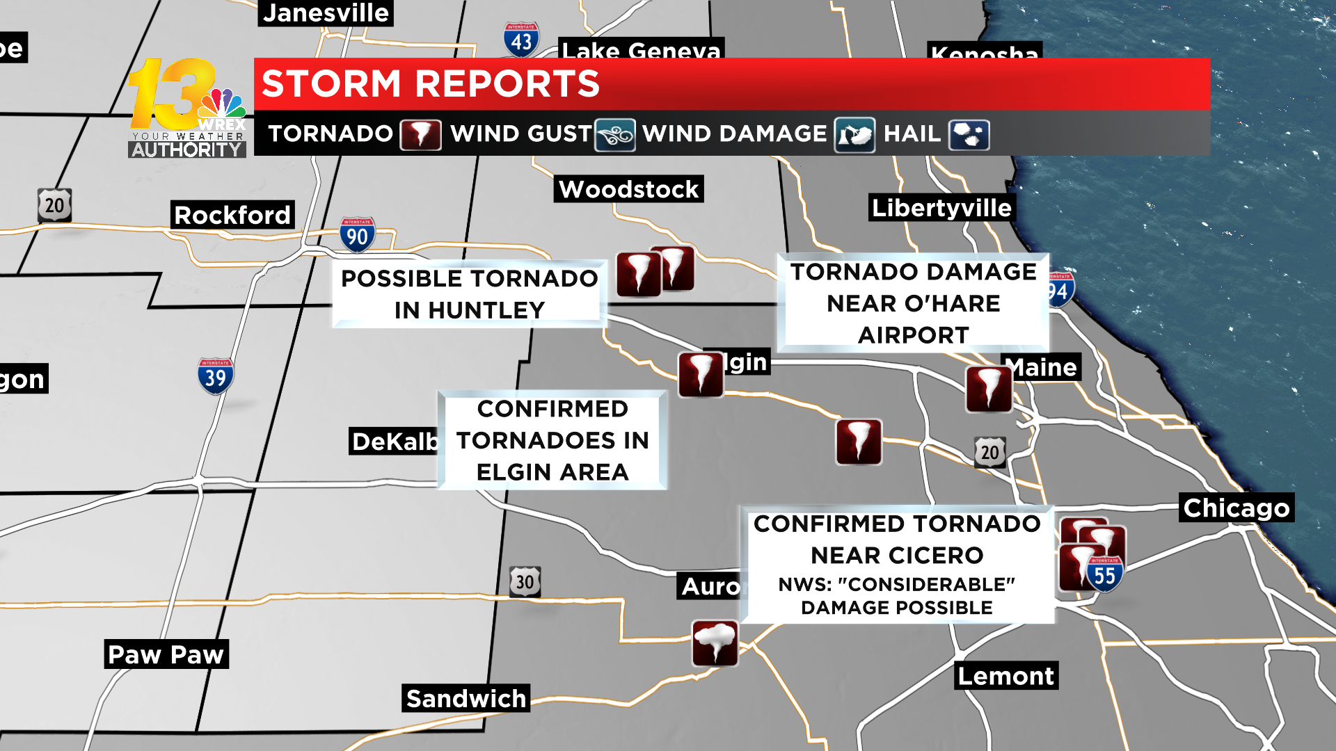 LATEST: Tornadoes Touch Down Across Chicagoland Area Wednesday, Here's ...