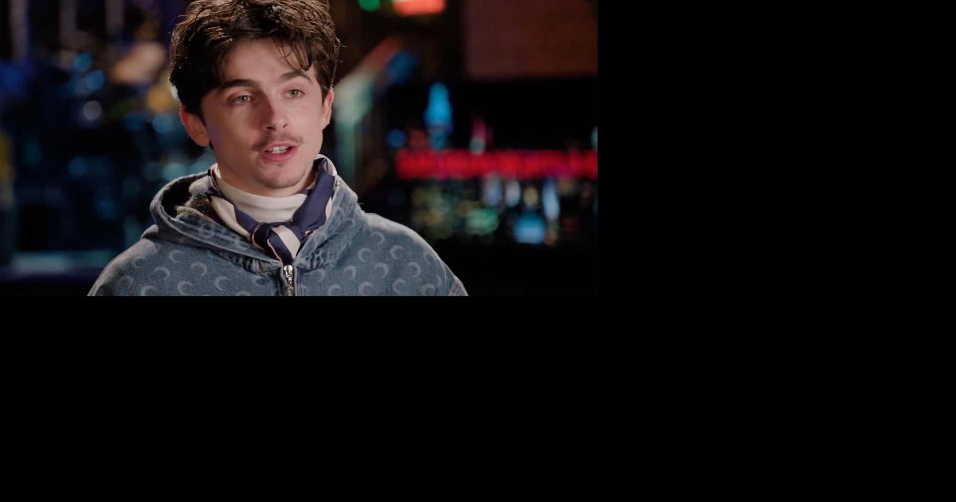 Timothée Chalamet enlists his lookalikes for help with double duty