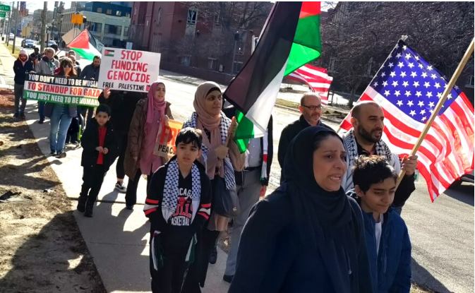 Photos: Rockford march joins worldwide call for ceasefire in Israel ...