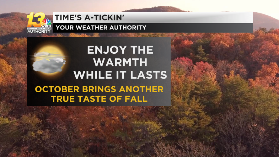 Cold front brings stark transition from September to October Weather