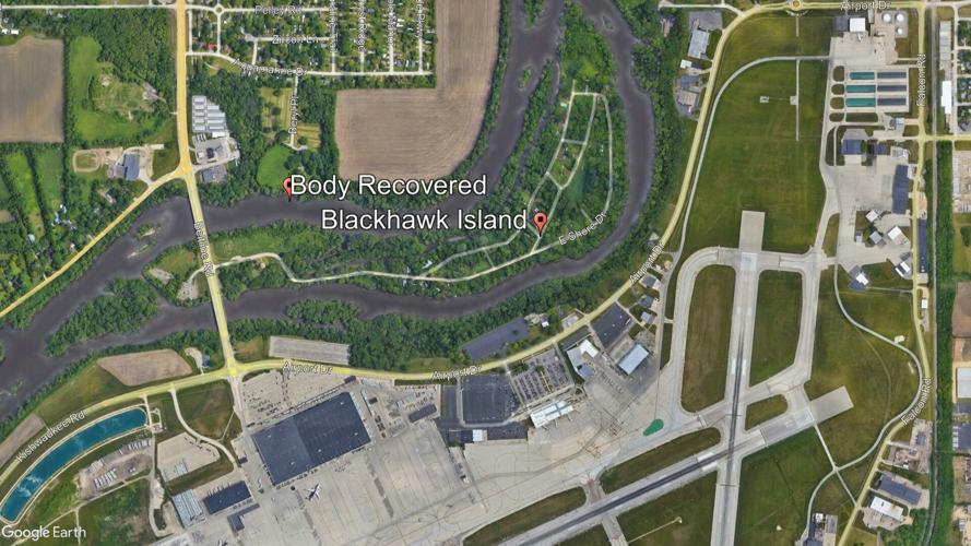 Body recovered from the Rock River, west of Blackhawk Island in