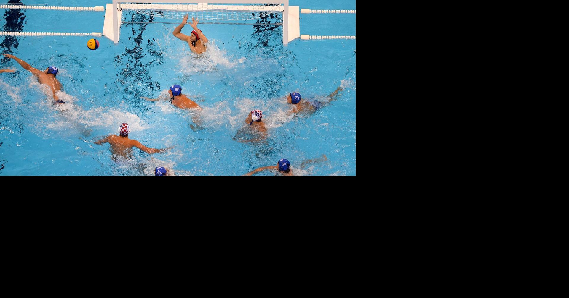 Water polo players use the "eggbeater" technique to tread water