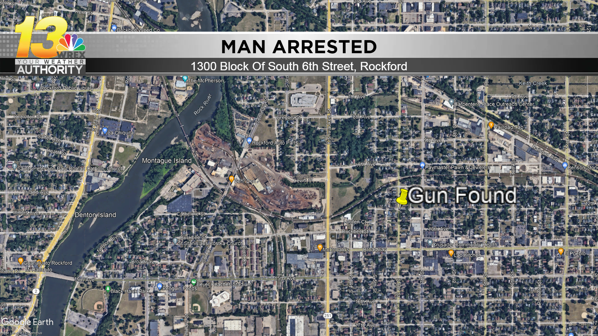 Rockford Man Arrested, Gun Found During Investigation | News | Wrex.com