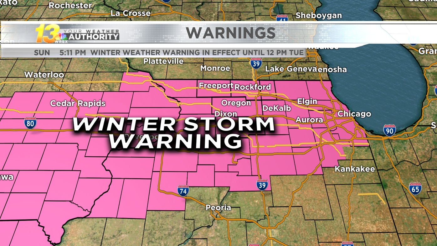 Rockford Il 2022 Christmas Snow Prediction Winter Storm Warnings Are Out As Another Storm Takes Aim At The Stateline |  Weather | Wrex.com
