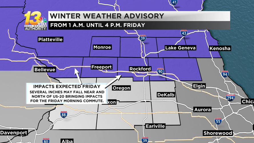 Weather Alert - Winter Weather Alert in Effect From 1 AM To 4 PM CDT