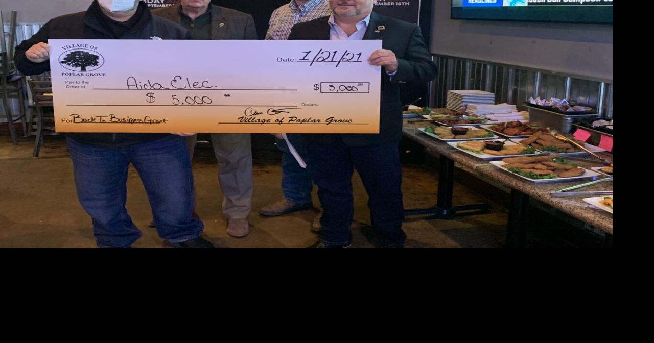 Poplar Grove businesses impacted by COVID19 awarded grant money News