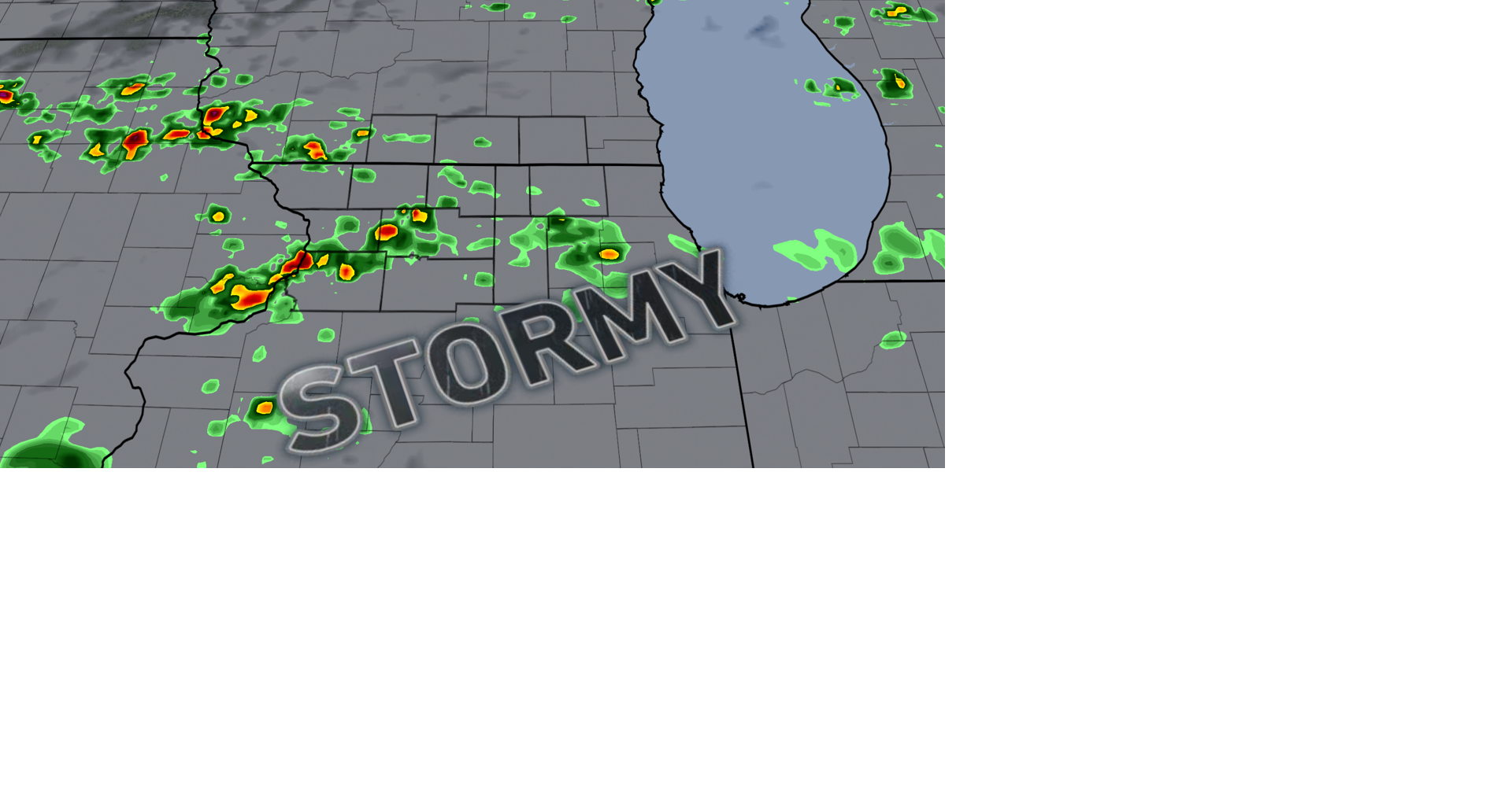 Some overnight showers, then spotty storms Thursday