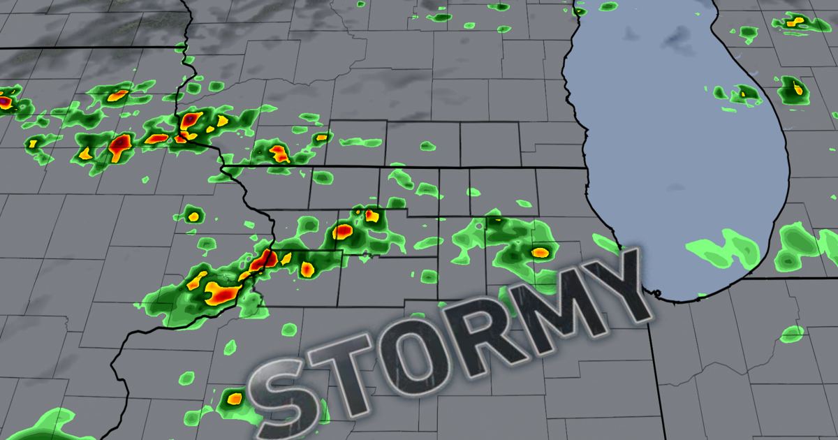 Some overnight showers, then spotty storms Thursday