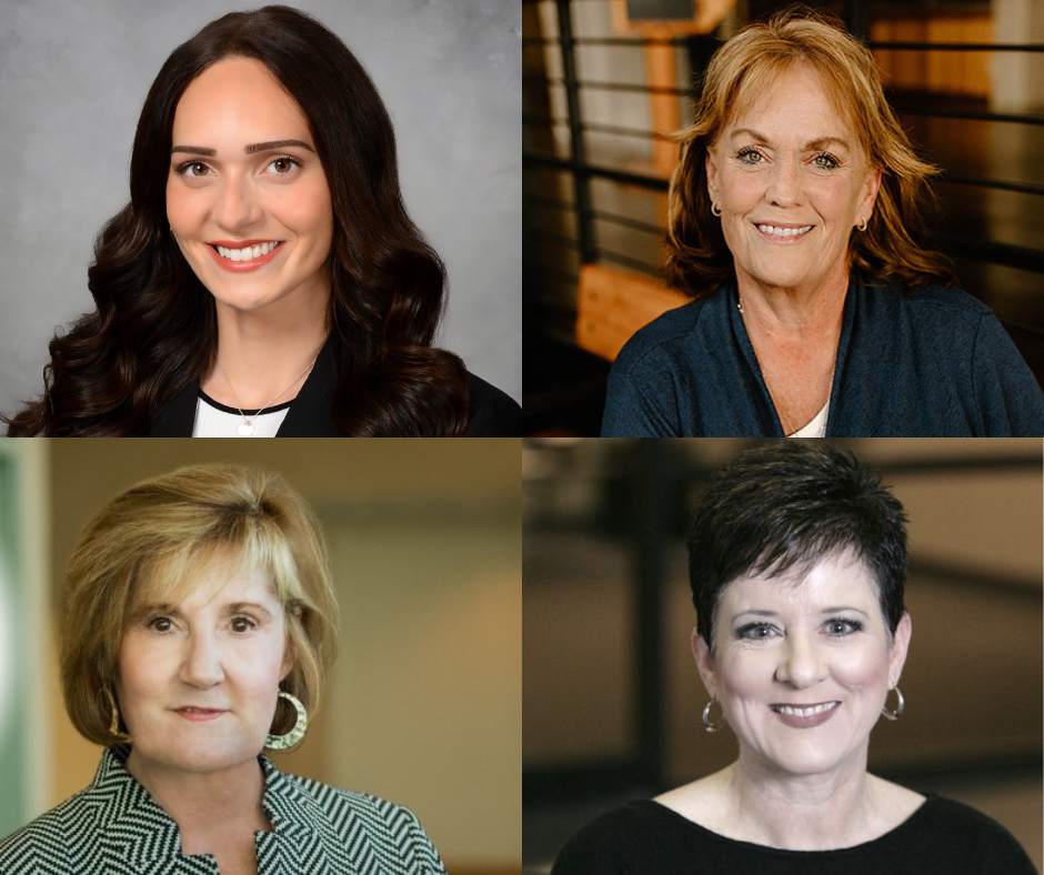 The recipients of the 2025 Women-in-Business Award from the Greater Rockford Chamber of Commerce. From top left to bottom right: Paige Gors Limberg, Julie Rylatt, Dr. Patricia Lynott, and Sherry Gaumond.