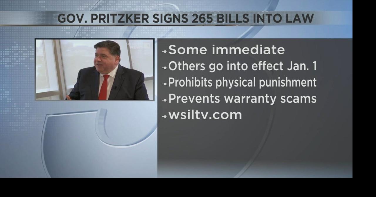 Gov. Pritzker Signs 265 Bills into Law | Video | wsiltv.com