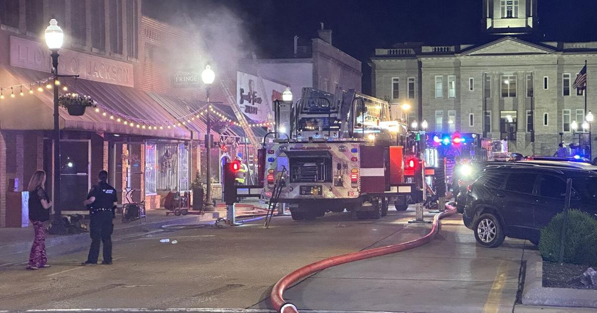 Multiple firefighters injured in multi-business fire in Uptown Jackson