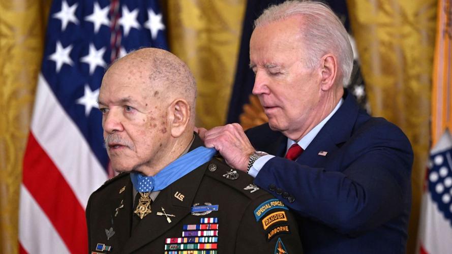 Special Forces soldier who 'never' quit receives Medal of Honor nearly 60 years after grueling firefight