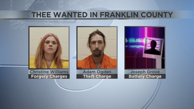 Three Wanted in Franklin County, Christine Williams, Adam Ogden