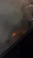 Library garage fire in Nashville, TN