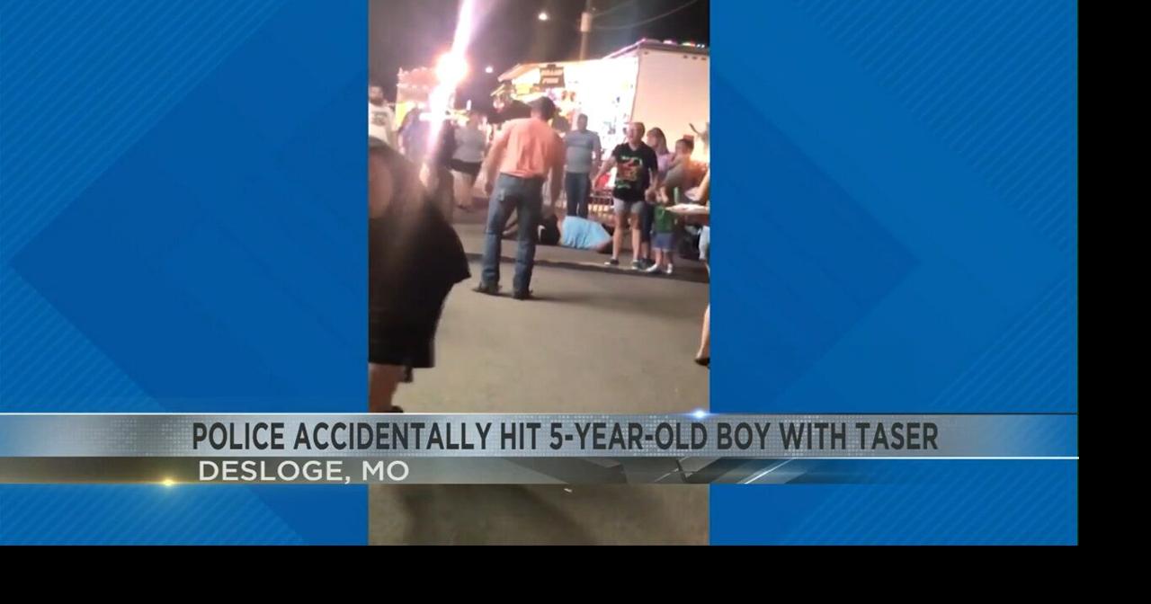 Police accidentally hit 5yearold boy with taser in Missouri Video