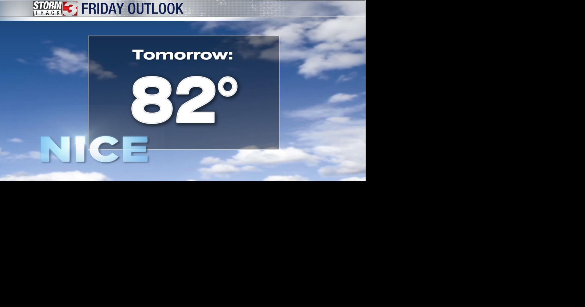 Pleasant weather sticks around Friday, next chance for rain moves in