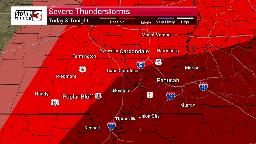 Severe Storms Threaten Tonight