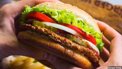 Fast food, burger, fries