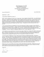 Williamson County Supervisor of Assessments Resignation Letter