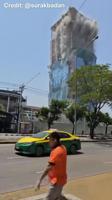 Video of building in Thailand collapsing during earthquake.