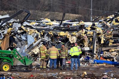 Kentucky candle factory survivor said a supervisor told him he would be fired if he left ahead of the storm. A company spokesperson denied the claim