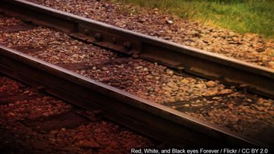 train tracks, railroad